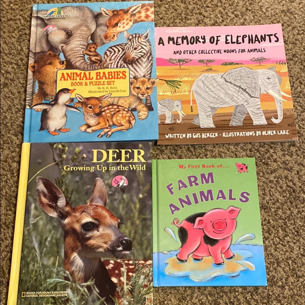 Animal Themed Children's Book Set 4 books